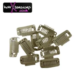 10pc Blonde Replacement Hair Clips