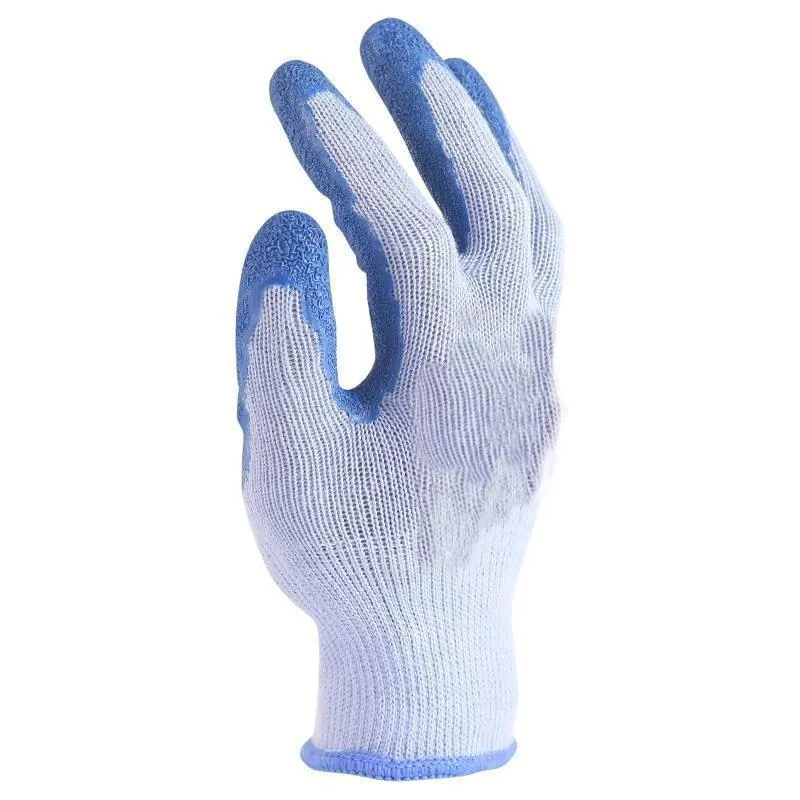12 Pairs Of Free Size Nitrile PU Labor Protection Gloves Dipped In Adhesive Wear Resistant Skid Protective Gloves