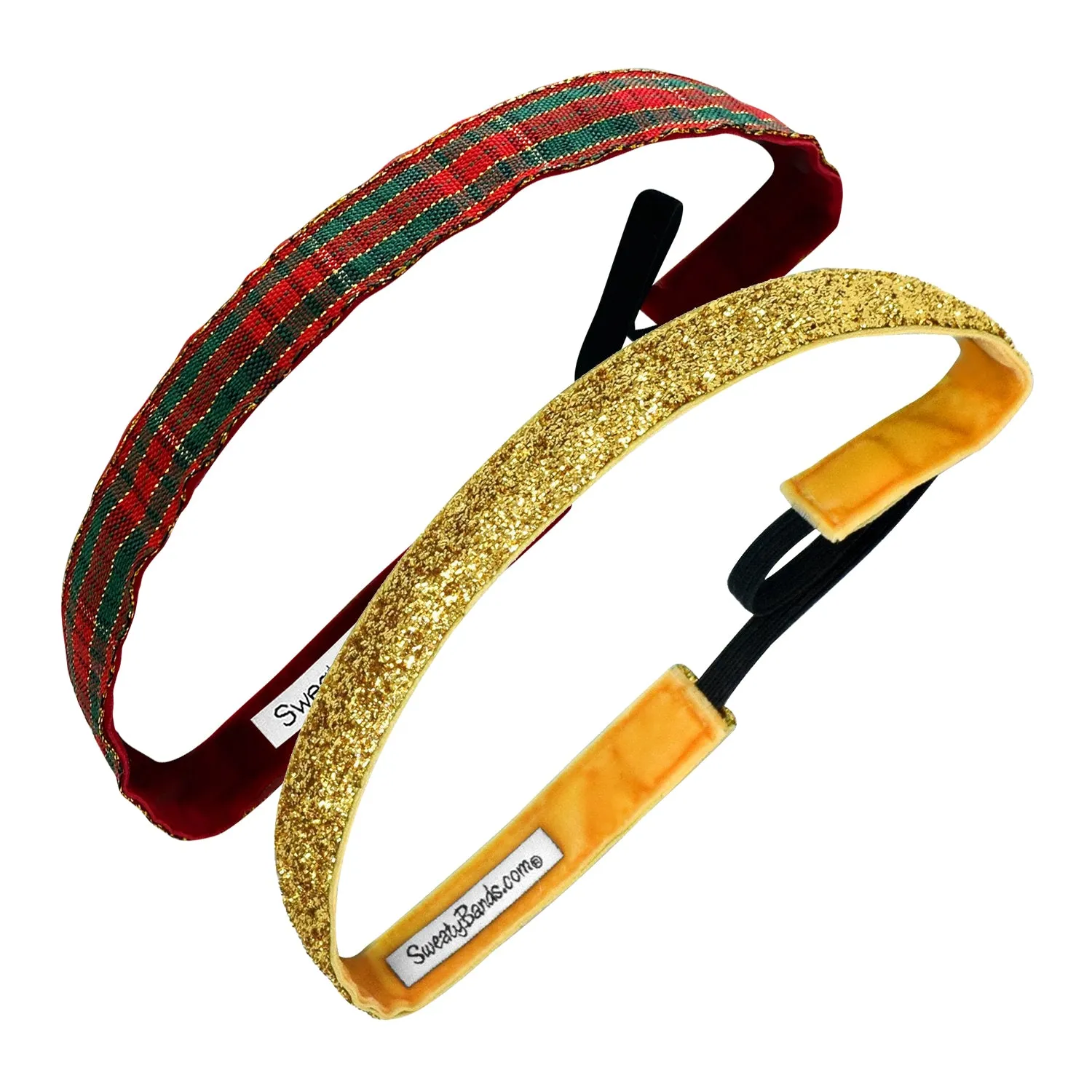 2 Pack | Holiday | Christmas Wrap It Up | Viva Diva Gold | 5/8 Inch