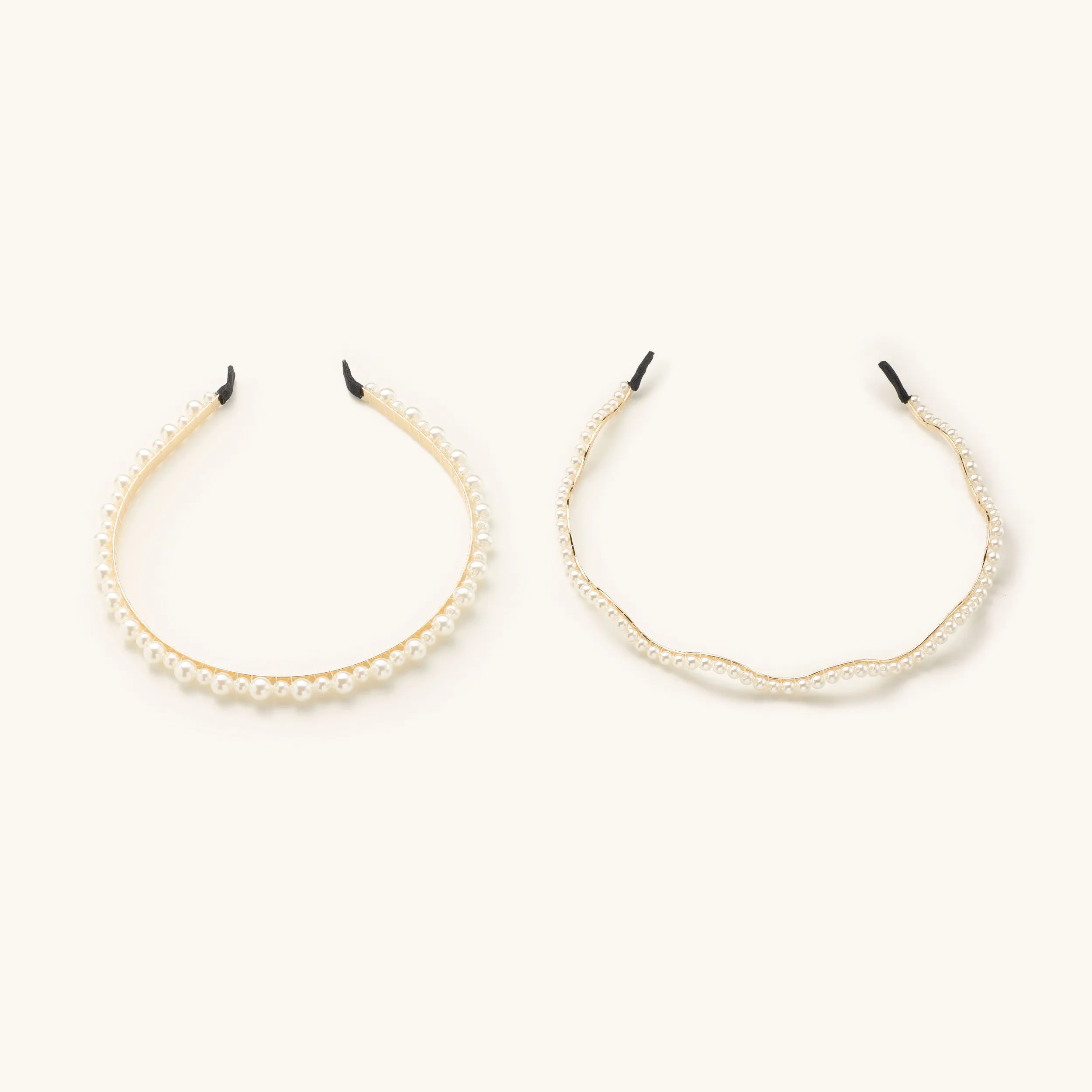 2 Pack Pearl Waves Headbands