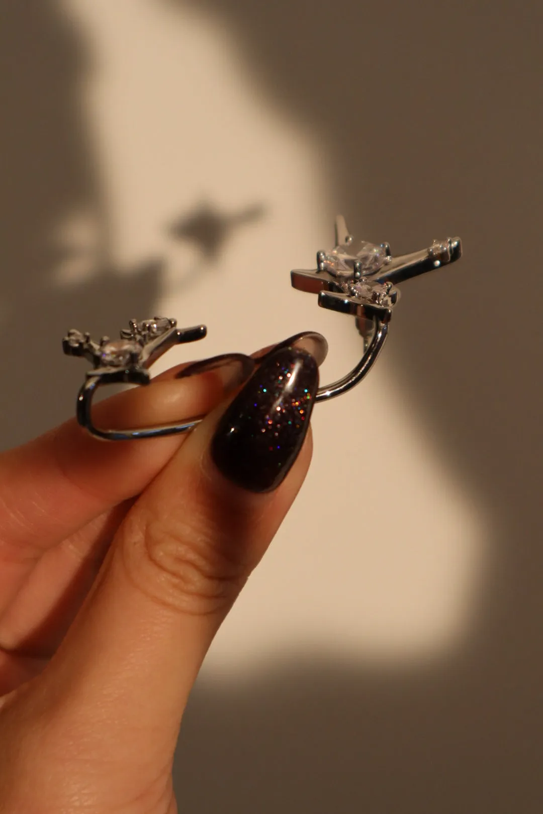 3 in 1 Gemstones Earring   Ear Clip