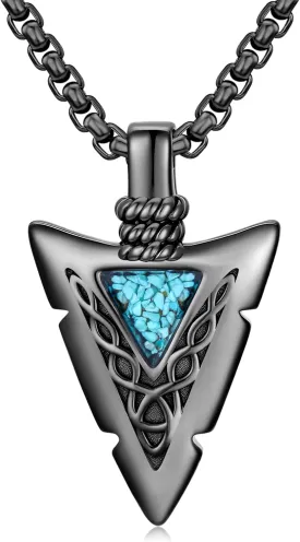 Arrowhead Necklace 925 Sterling Silver Arrow Pendant Necklace Jewelry Gifts for Men Women