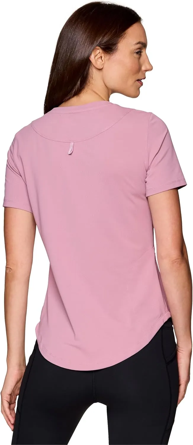 Avalanche Short Sleeve Sun Shirt with Zipper Pocket for Women, Lightweight Quick Dry Mesh T-Shirt with UPF 50  Protection