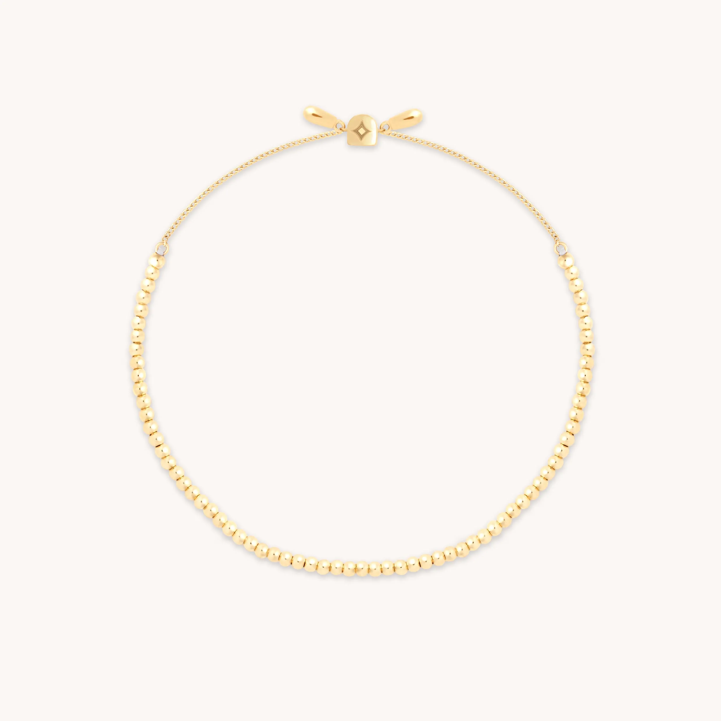 Beaded Bracelet in Solid Gold