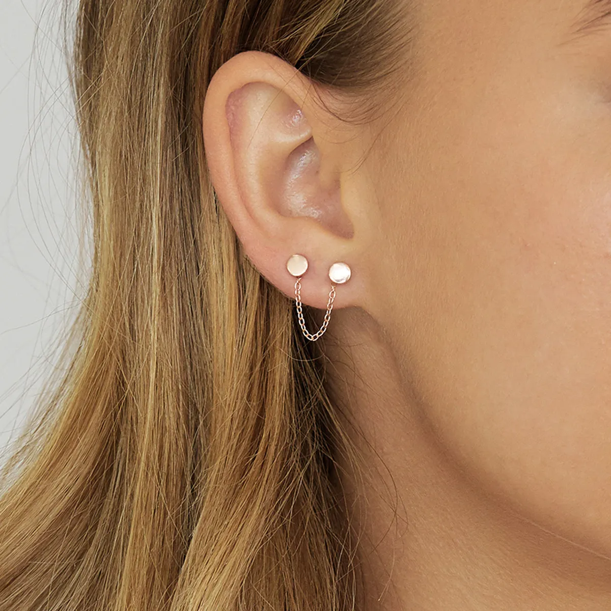 Bel Earring Chain Rose Gold
