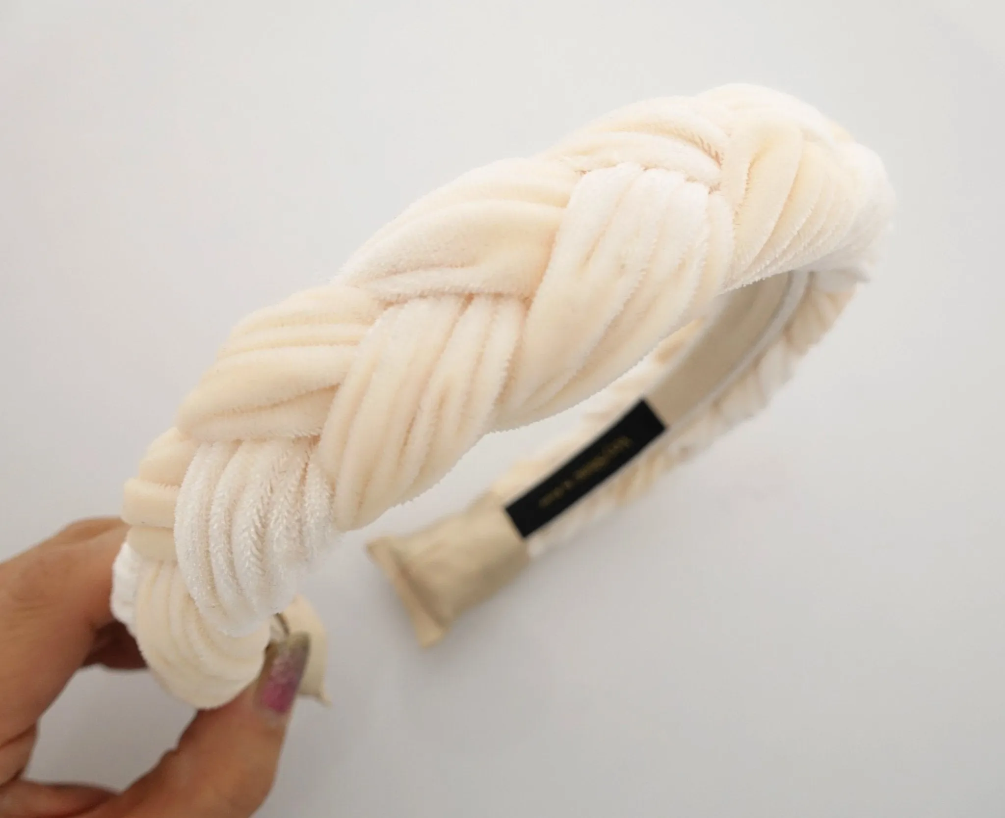 Brooklyn velvet braided headband women hair accessory