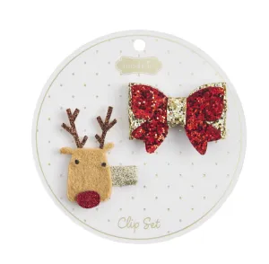 Christmas Hair Clip Set - Select Style