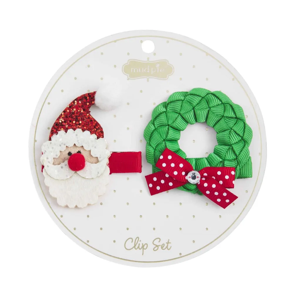Christmas Hair Clip Set - Select Style