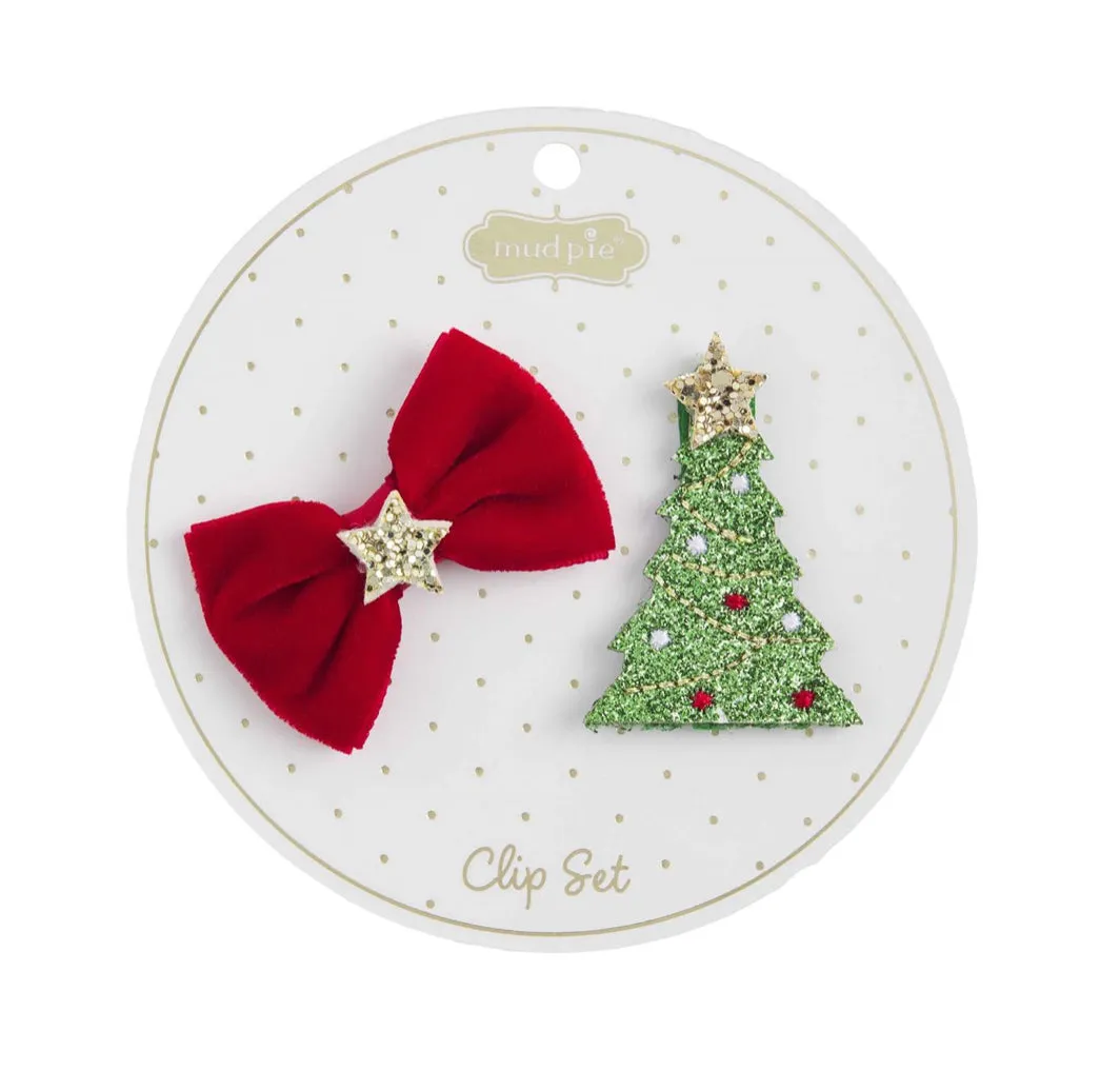 Christmas Hair Clip Set - Select Style