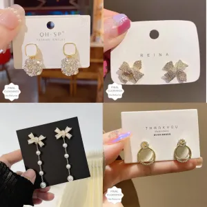 Combo of 4 Trending Korean Earrings Set