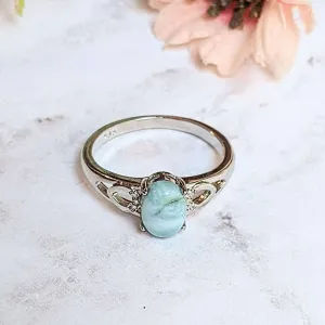 Dominican Larimar Ring - Size 9
