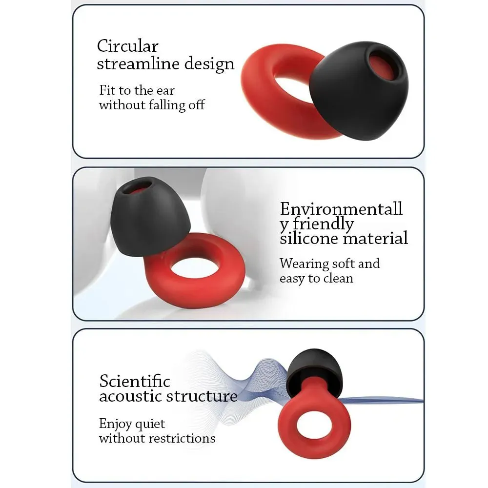 Earplug Sleep Quiet Noise Reduction Super Soft Flexible Silicone