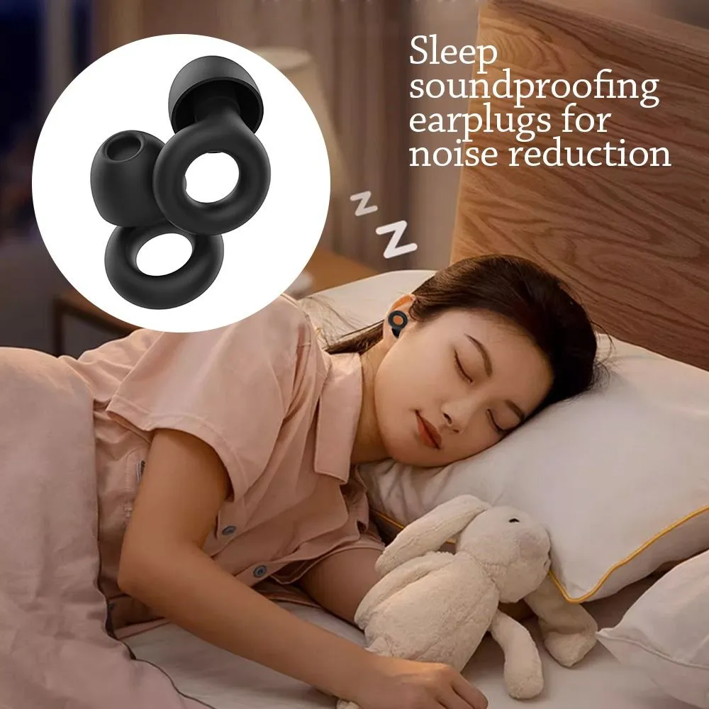 Earplug Sleep Quiet Noise Reduction Super Soft Flexible Silicone