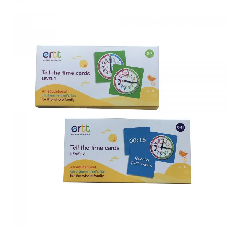 Easy Read Time Teacher - Game Cards