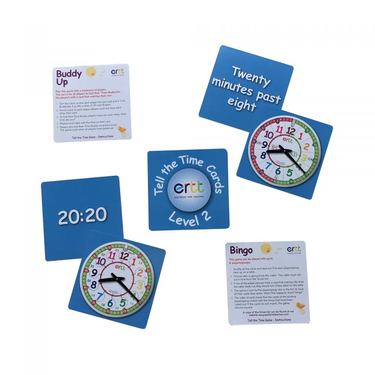 Easy Read Time Teacher - Game Cards