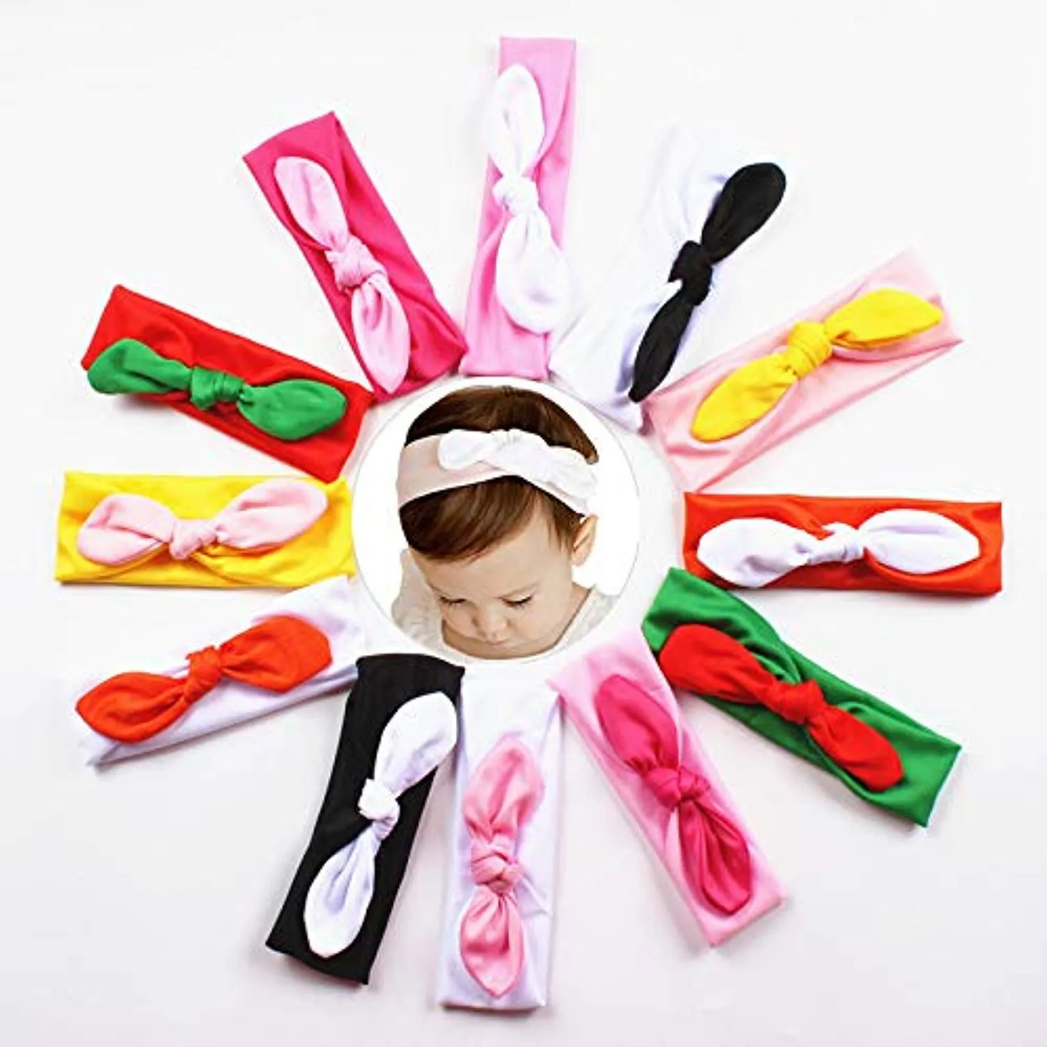 Electomania Baby Girl's 8-in-1 Hair Bands Set (Random Colour)