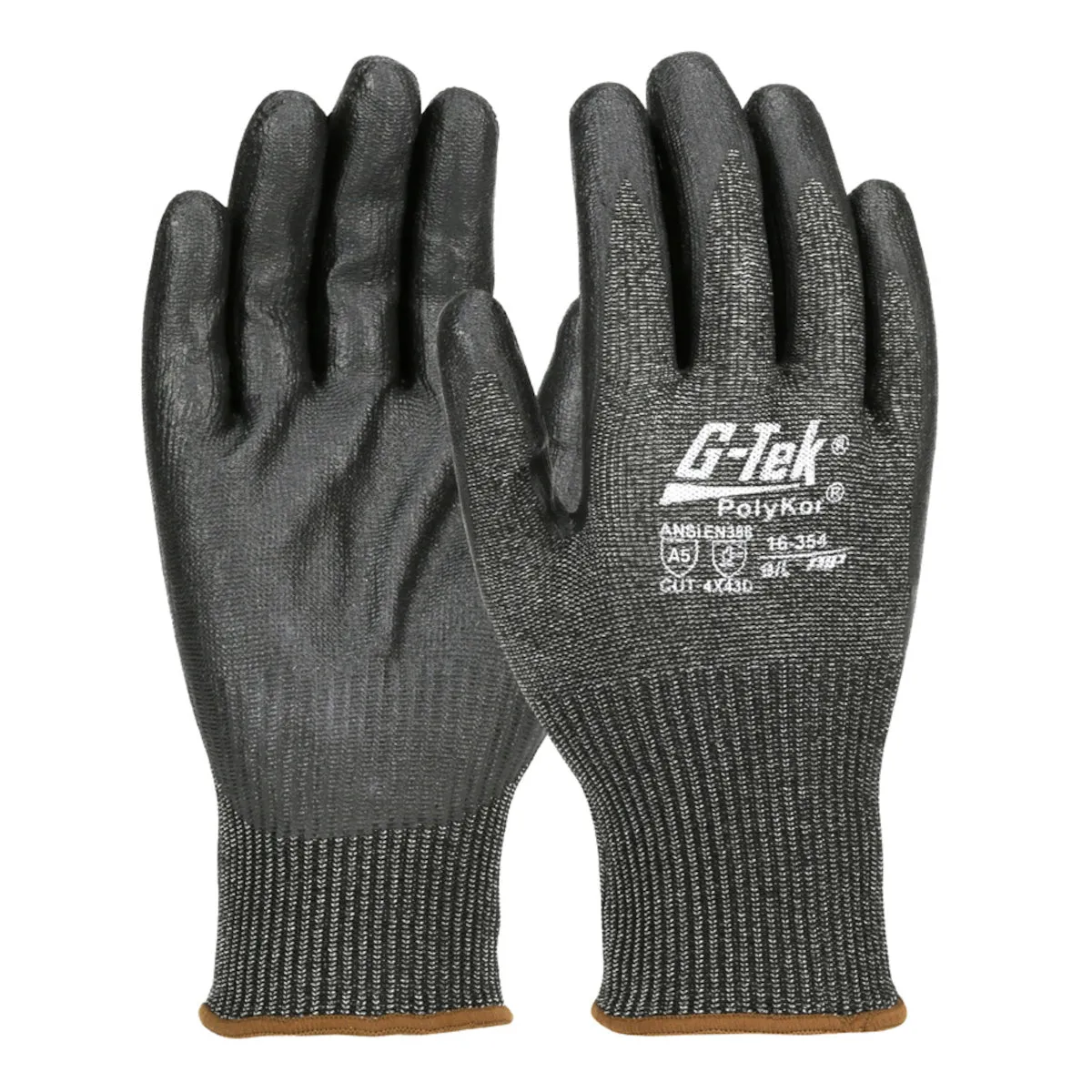 G-Tek PolyKor 16-354 Seamless Knit Nitrile Coated Foam Grip Cut Resistant Safety Glove (One Dozen)