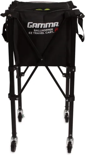 GAMMA Sports EZ Travel Cart, Tennis & Pickleball Hopper, Padel, Portable Compact Design, Sturdy Lightweight Construction, EZ Bags, 150 or 250 Capacity, Premium Carrying Case Included