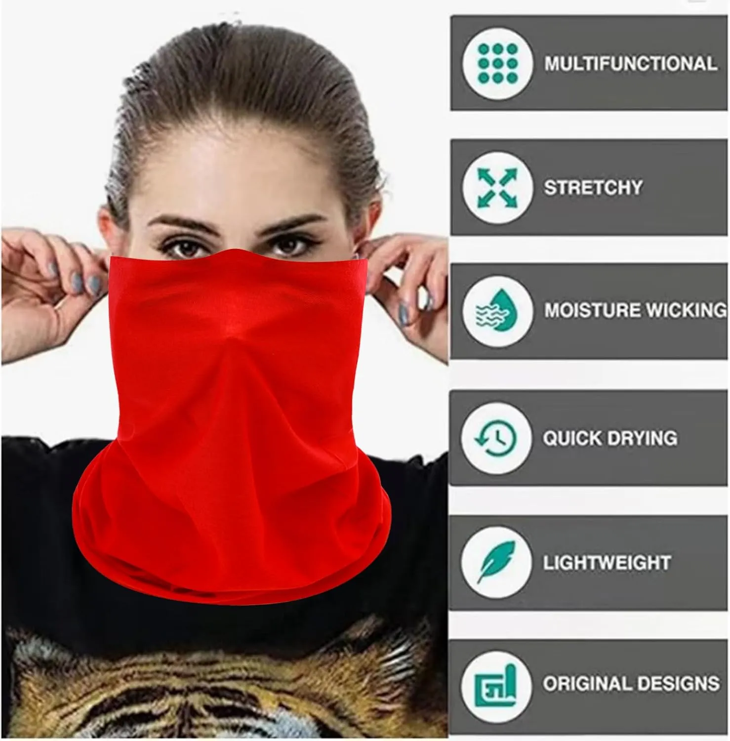Gator Masks Ourdoor Face Mask Seamless Neck Gaiter Tube Bandanas Buffs Multi Headwear Magic Headband Sweatband