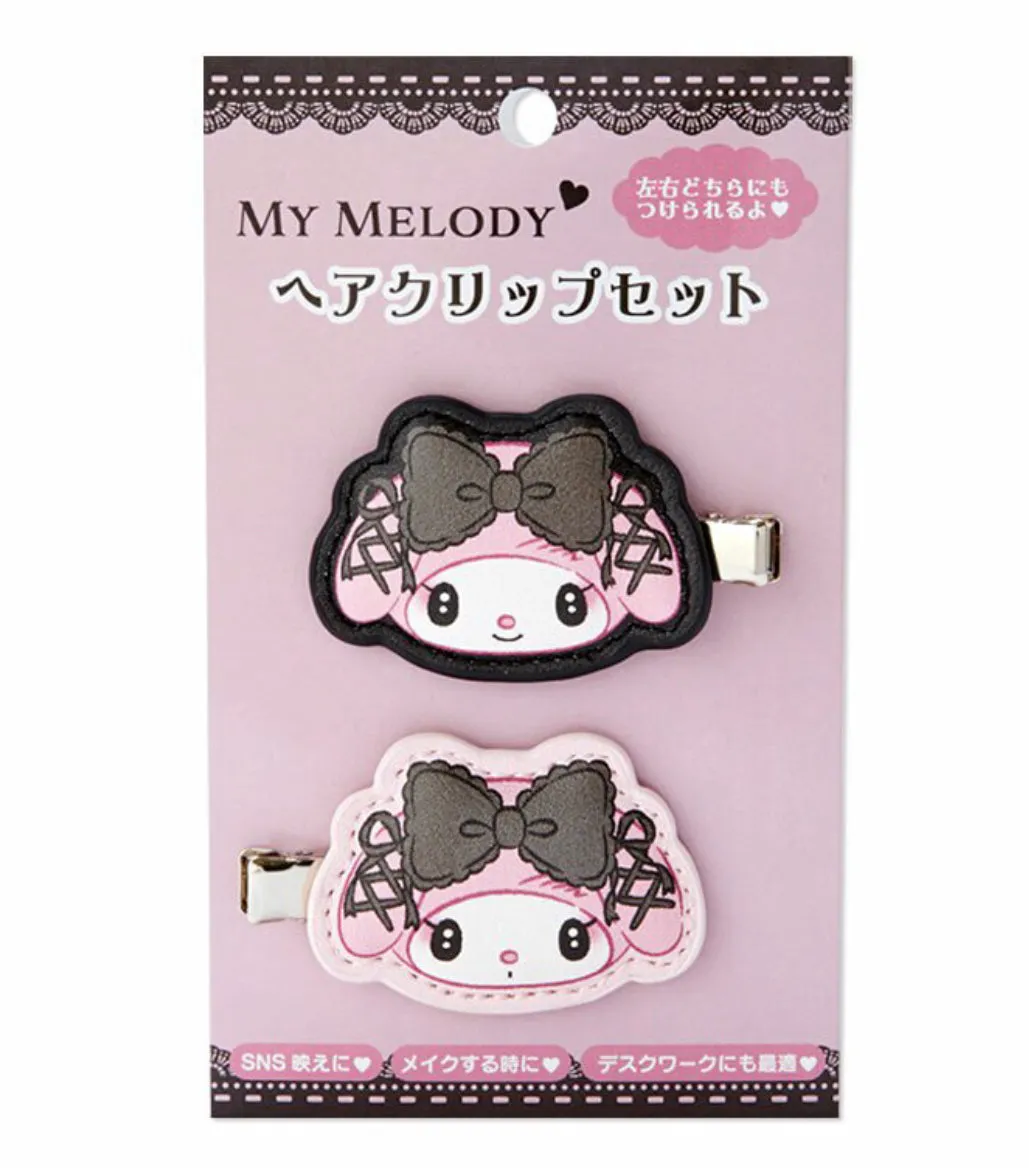 Kuromi / My Melody Clips / Headband (Midnight melochro)