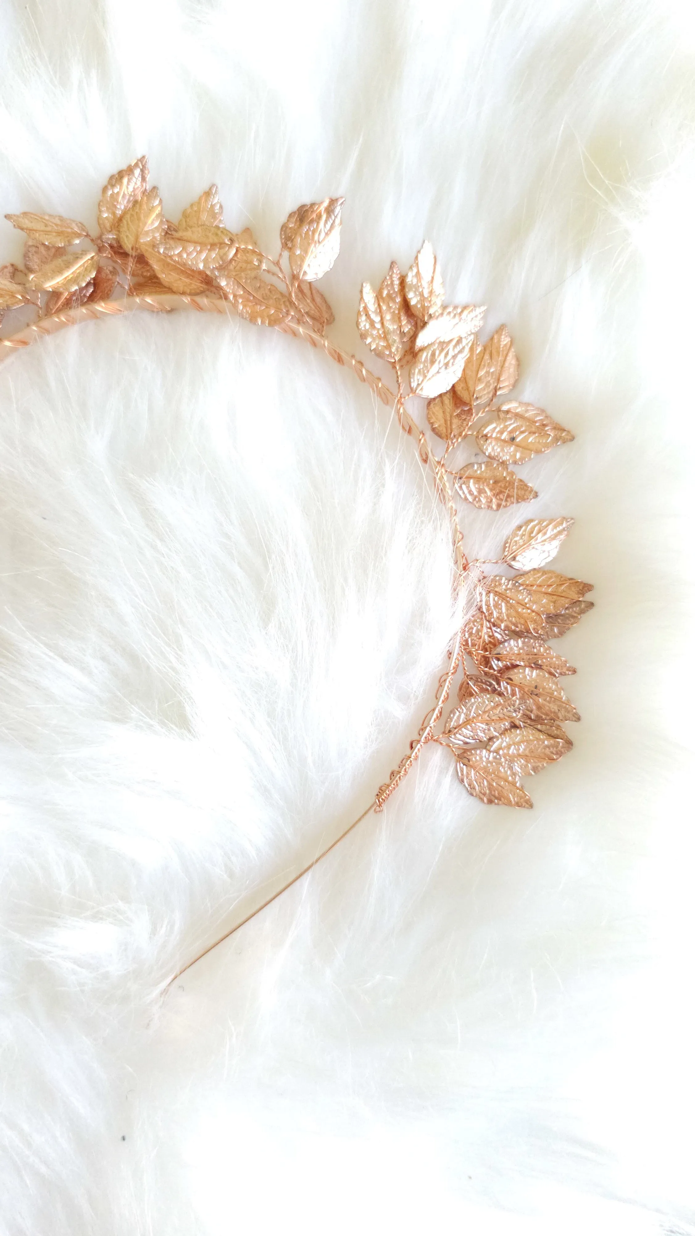 Leaf Tiara- Rose