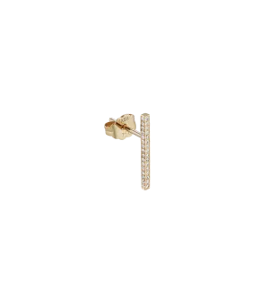 Maria Tash Diamond Pavé Bar Stud 14K