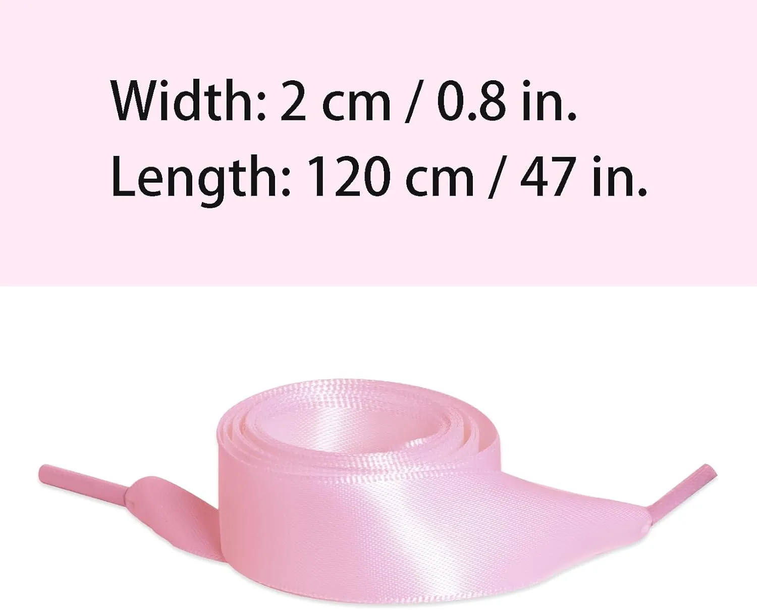 Marrywindix 2 Pairs 47" Flat Satin Ribbon Shoelaces Silk Shoestring Wide Shoe Laces for Sneaker Skate Shoes Boots Sport Shoes