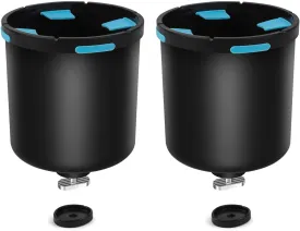Multi-Functional Kayak Cup Holder with Phone & Water Bottle Holder | Splash-Proof Lures Storage | Tool-Free Track Mount Installation | Fishing & Boat Drink Accessories (Rubber Tab Design)