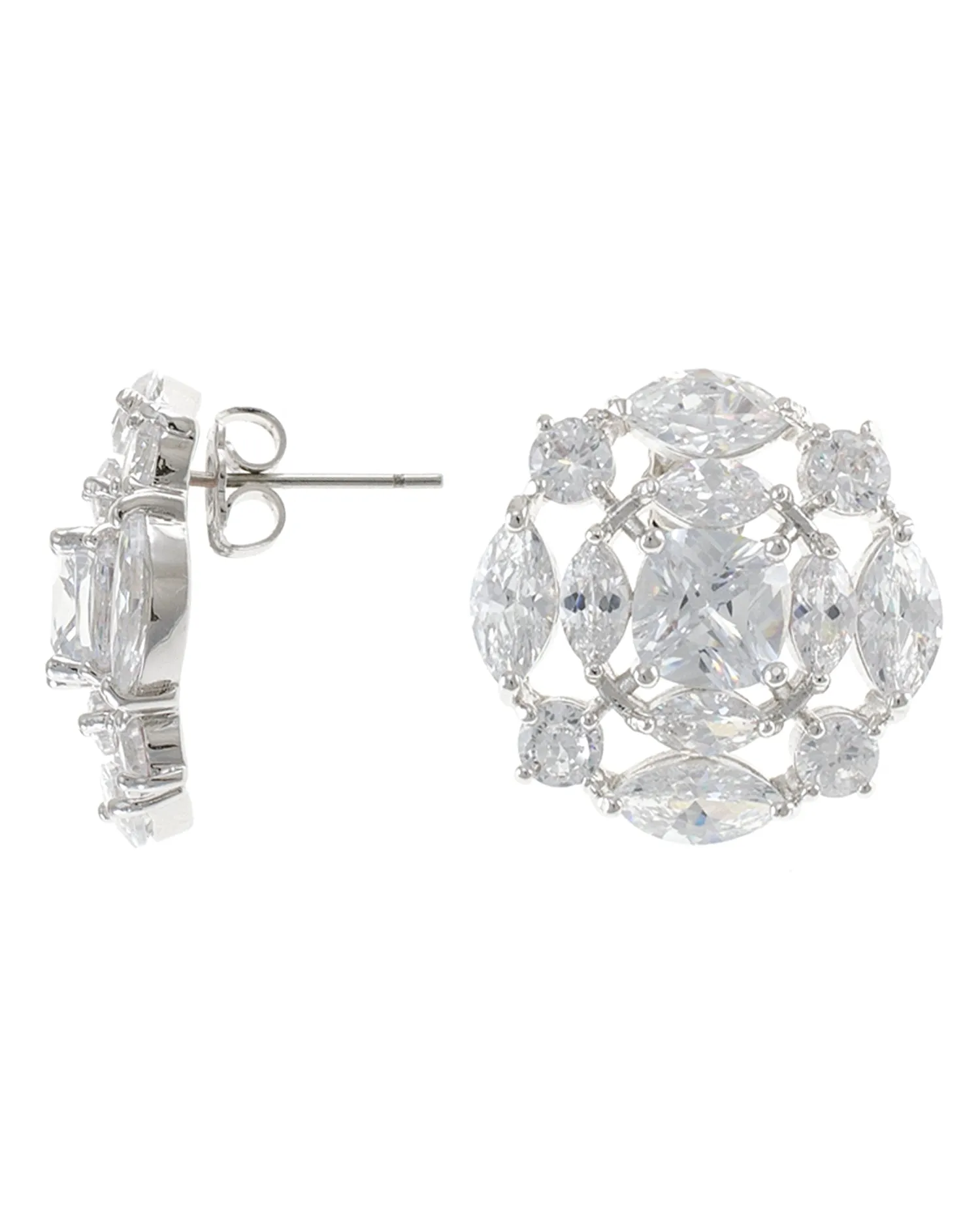 Multi Shape CZ Earrings