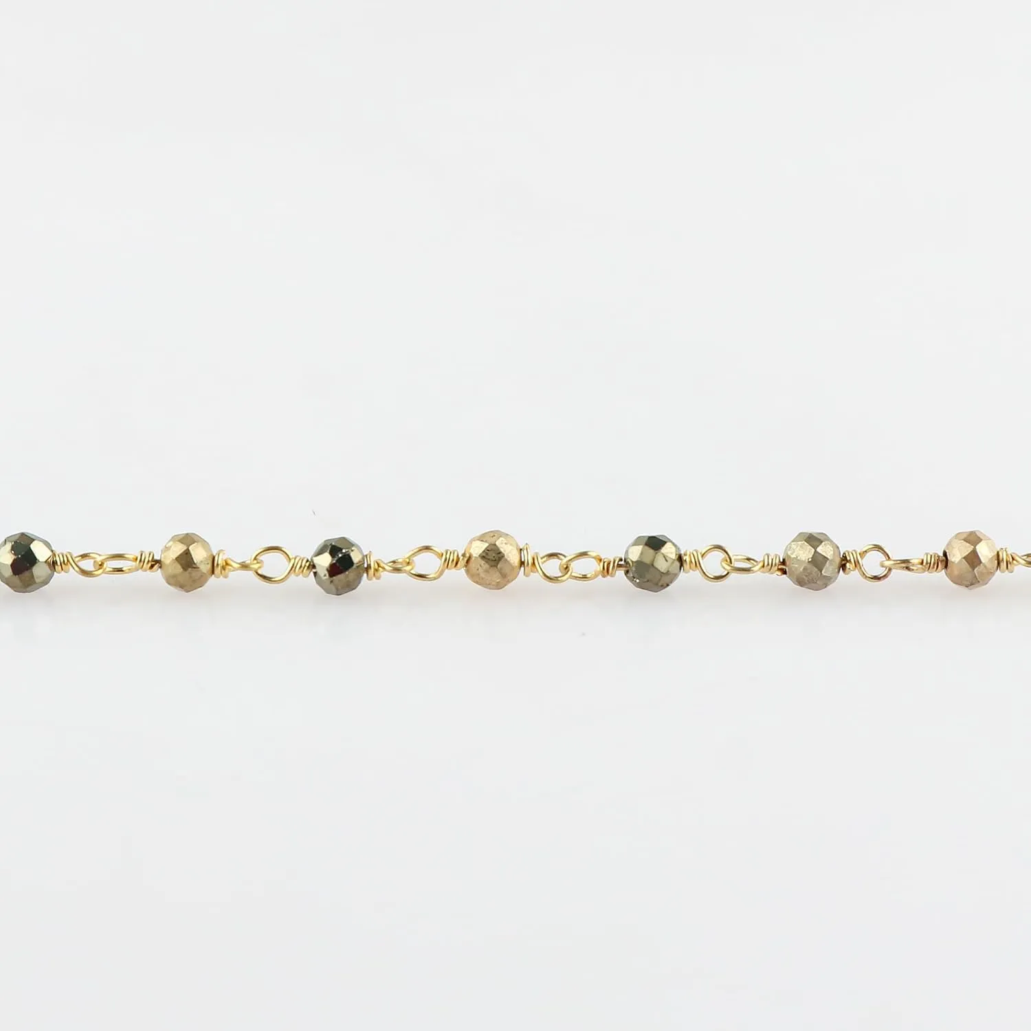 Natural Golden Pyrite Gemstone Cluster Bracelet, 14K Gold Plated Rosary Chain, Handmade Bohemian Jewelry, Healing Crystals Beads & Stones, Gift for Women (Approx. 7 1inch)
