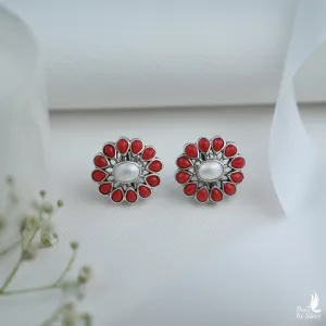 Oxidized Ear Stud - 6171