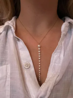 Pearl Lariat Necklace