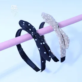 Plain Polka Dotted Hairbands