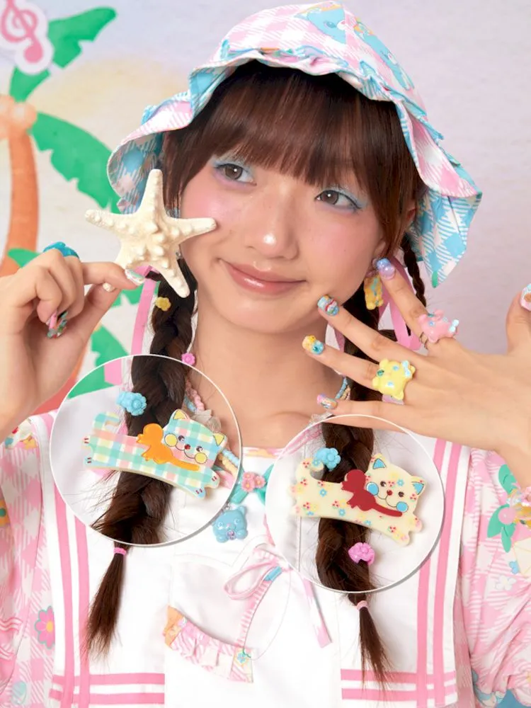 Printed Cat Hair Accessories Hair Clips【s0000009060】