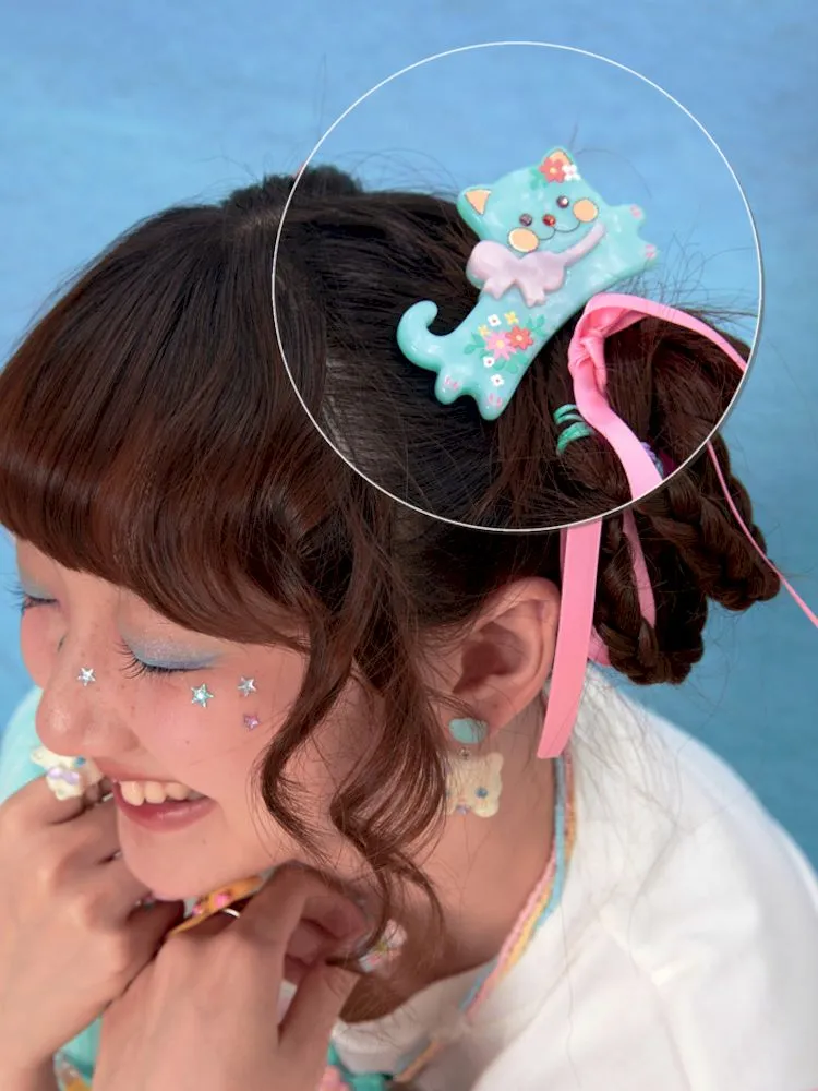 Printed Cat Hair Accessories Hair Clips【s0000009060】