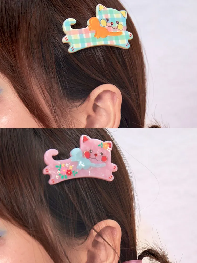 Printed Cat Hair Accessories Hair Clips【s0000009060】