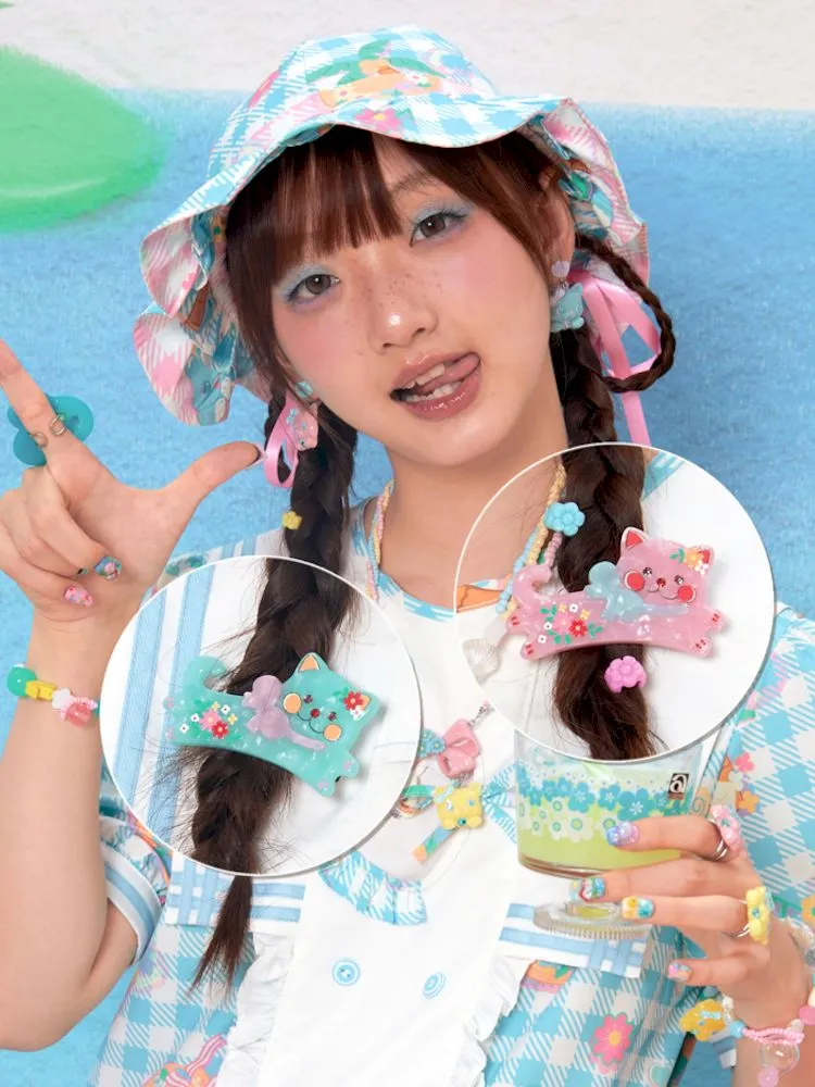 Printed Cat Hair Accessories Hair Clips【s0000009060】