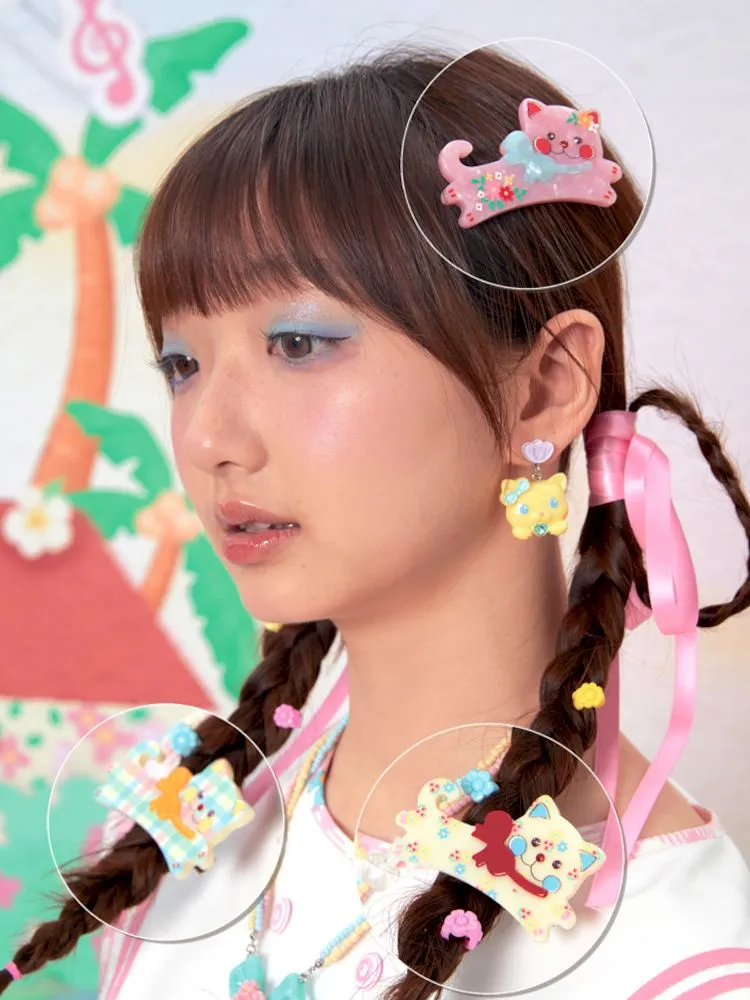 Printed Cat Hair Accessories Hair Clips【s0000009060】