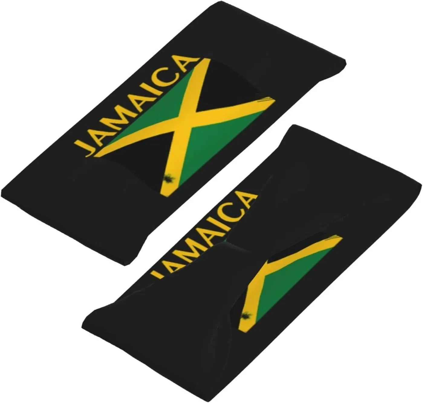 Retro Jamaica Flag Headbands Women Men Jamaican Flag Sweatbands Sport Headbands for Hiking,Cycling, Running,Tennis