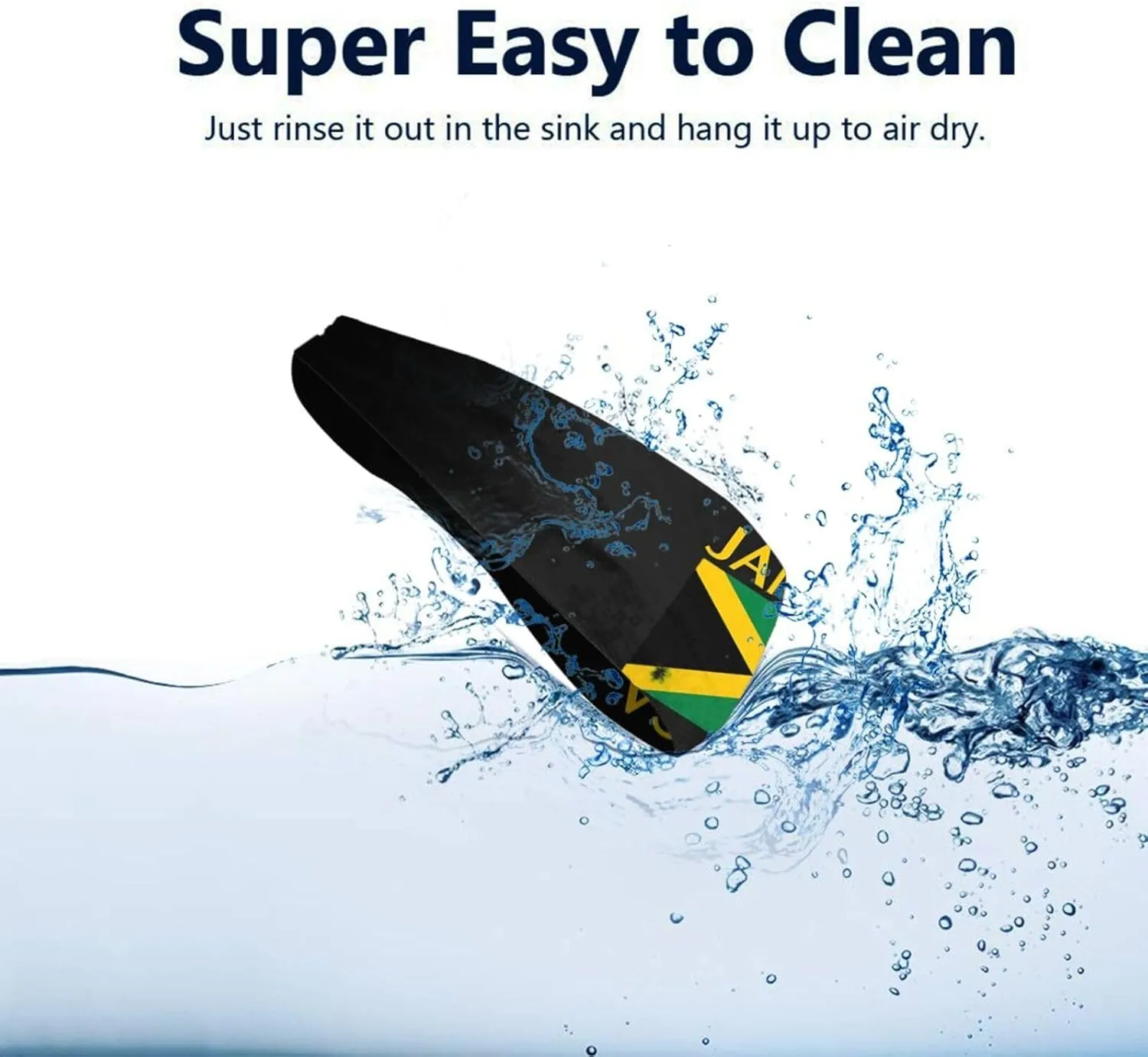 Retro Jamaica Flag Headbands Women Men Jamaican Flag Sweatbands Sport Headbands for Hiking,Cycling, Running,Tennis