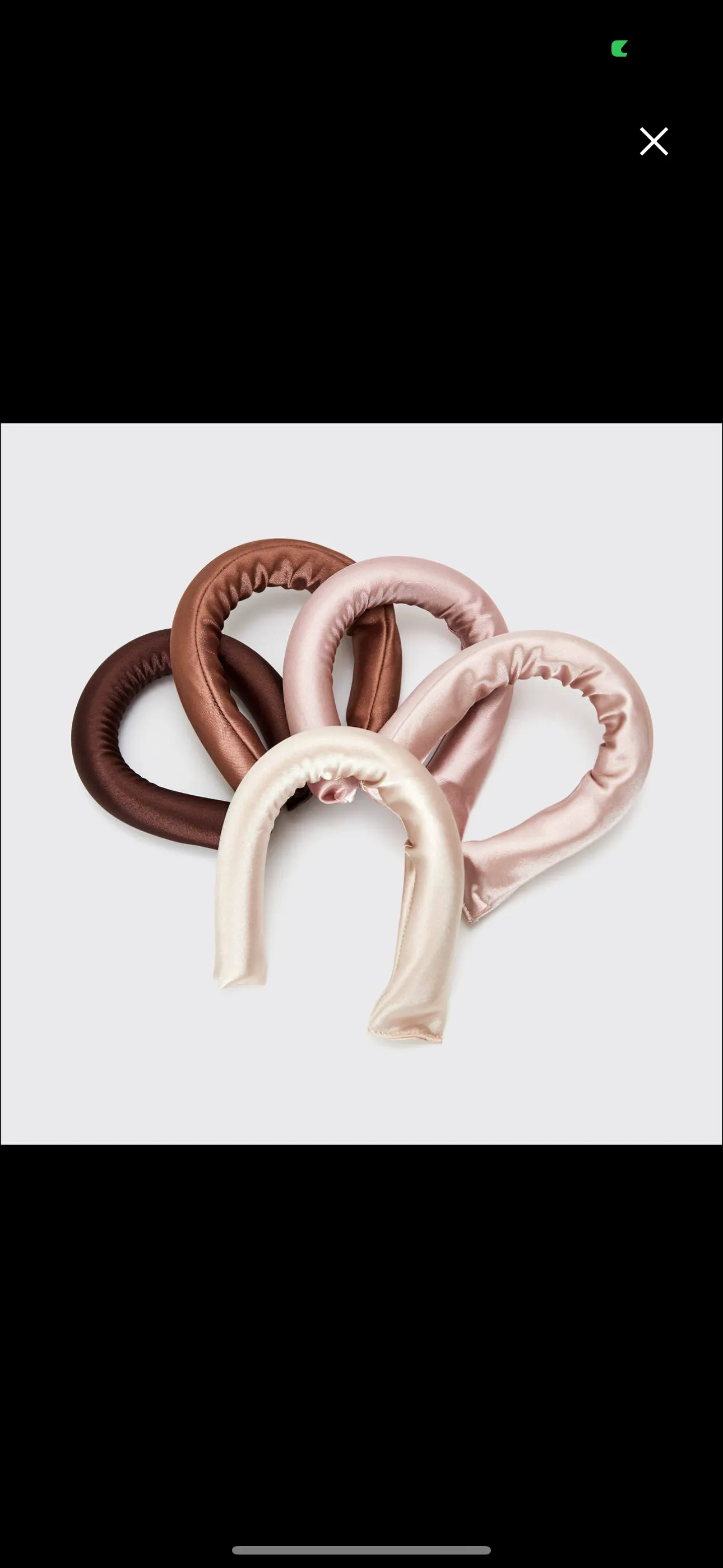 Satin Wrapped Heatless Curls Flexi Rods - 6pc Set