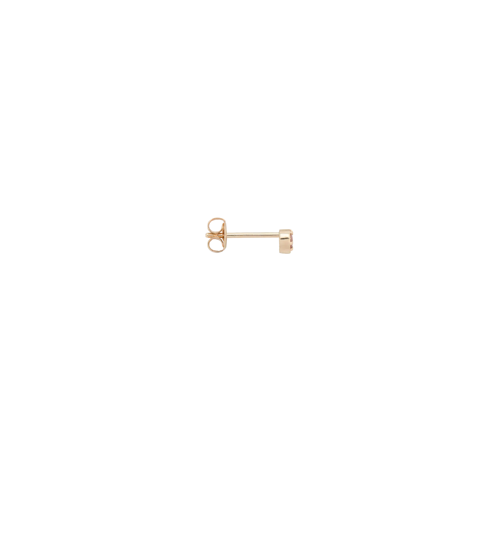 Single Endless Love Stud Earring 14K