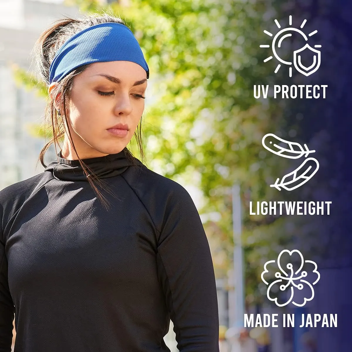 Sports Headbands for Men Moisture Wicking Sweatbands for Women, Lightweight Yoga Hair Bands, Crossfit Or Running Gear, Thin Elastic Workout Head Wraps