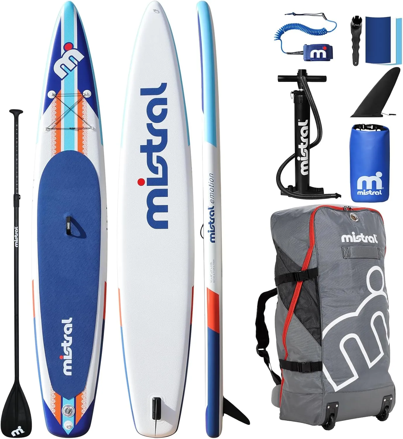 Stand Up Inflatable Paddle Board Racing & Touring Board 13'2"/ 14' Race Board, Backpack with Wheels, Durable ISUP for Youth & Adult, w/Premium SUP Accessories