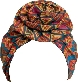 TouchUps Hair Bun Cap Hair Protection Head Wrap Hairbun Cap Wrap African Turban Pattern Headwrap Headscarf