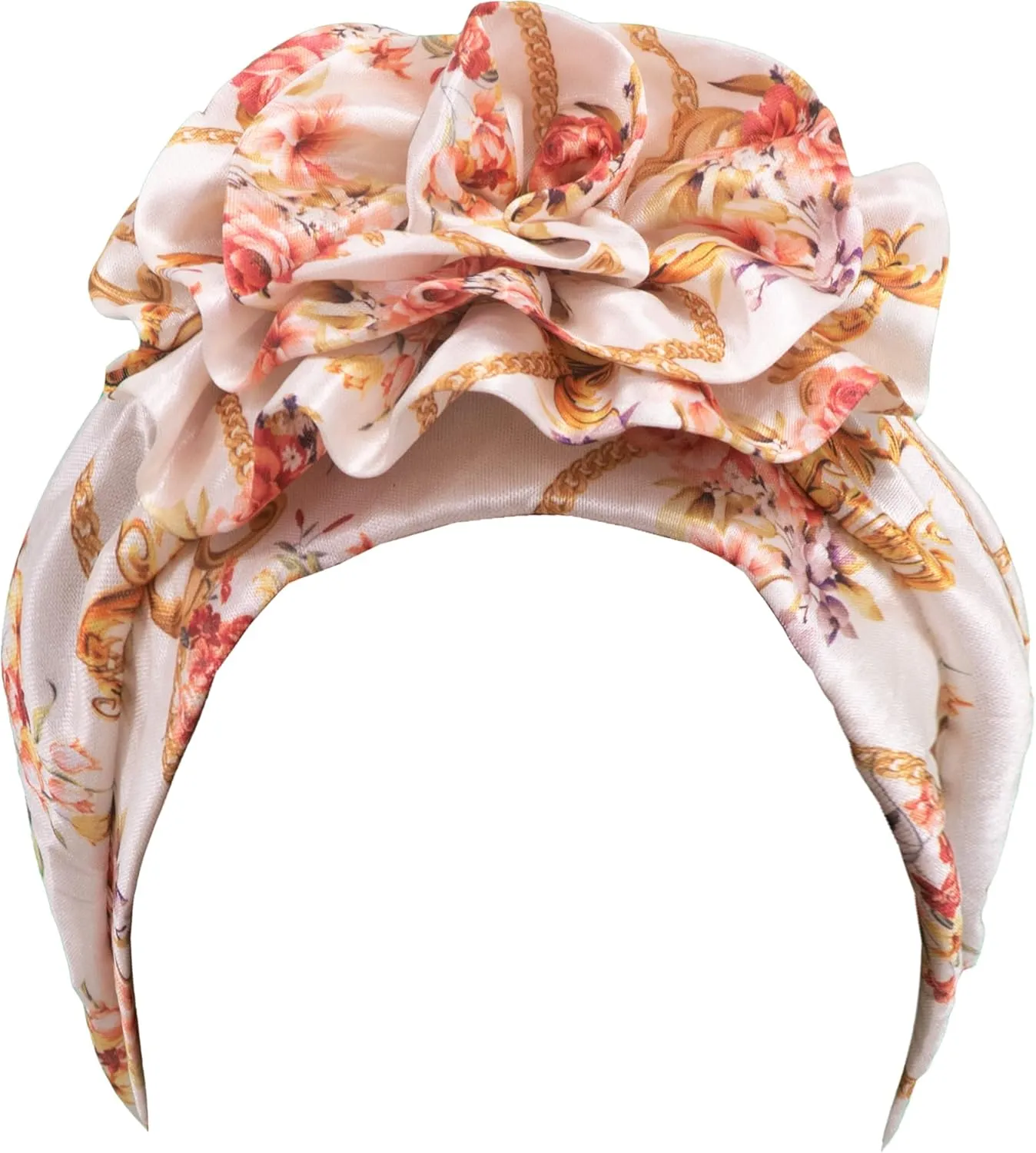 TouchUps Hair Bun Cap Hair Protection Head Wrap Hairbun Cap Wrap African Turban Pattern Headwrap Headscarfs