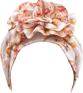 TouchUps Hair Bun Cap Hair Protection Head Wrap Hairbun Cap Wrap African Turban Pattern Headwrap Headscarfs
