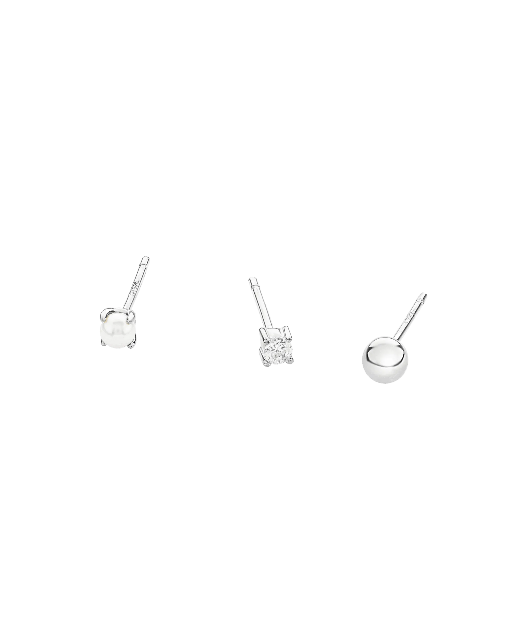 Vision Studs Set Silver Plated