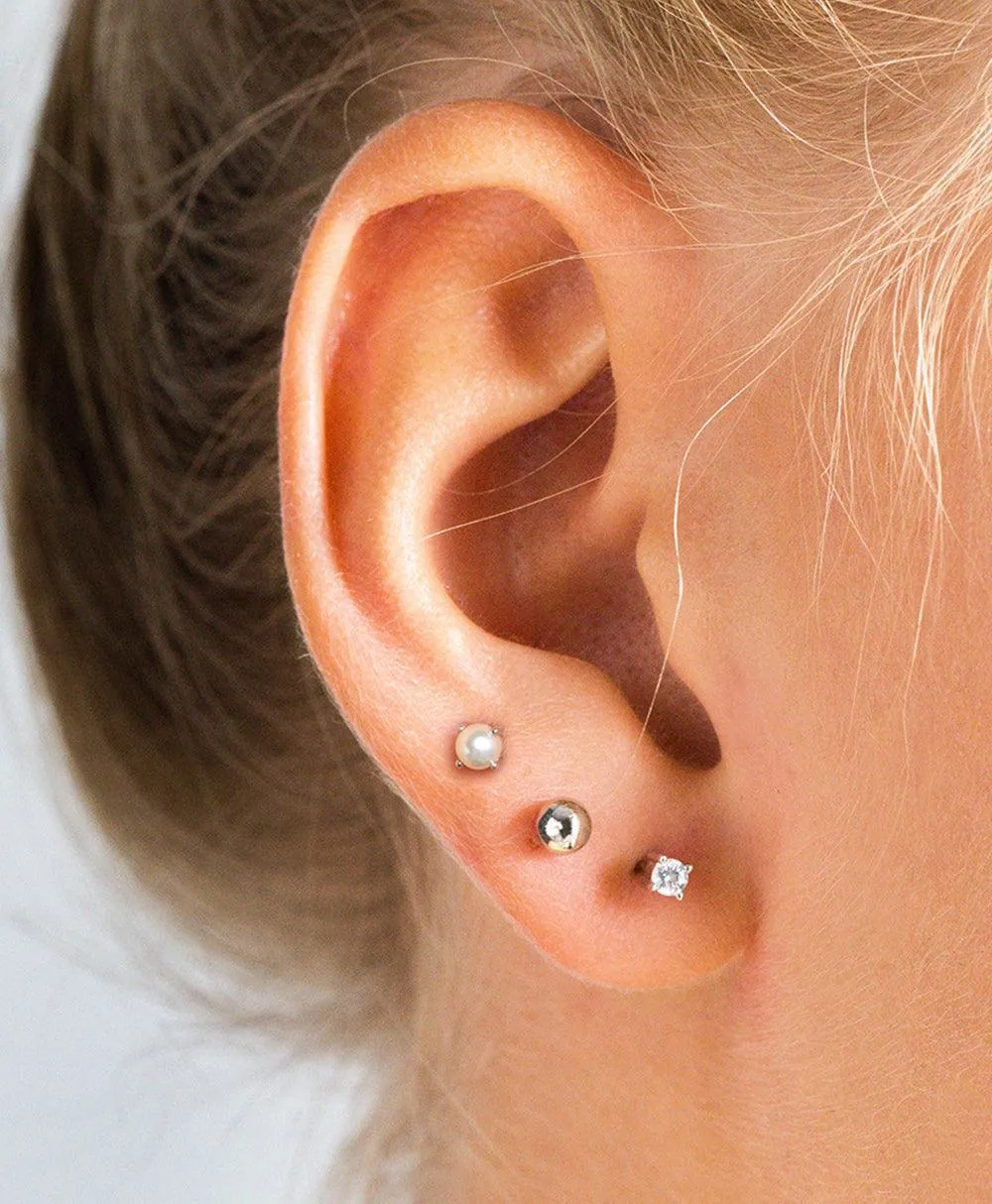 Vision Studs Set Silver Plated