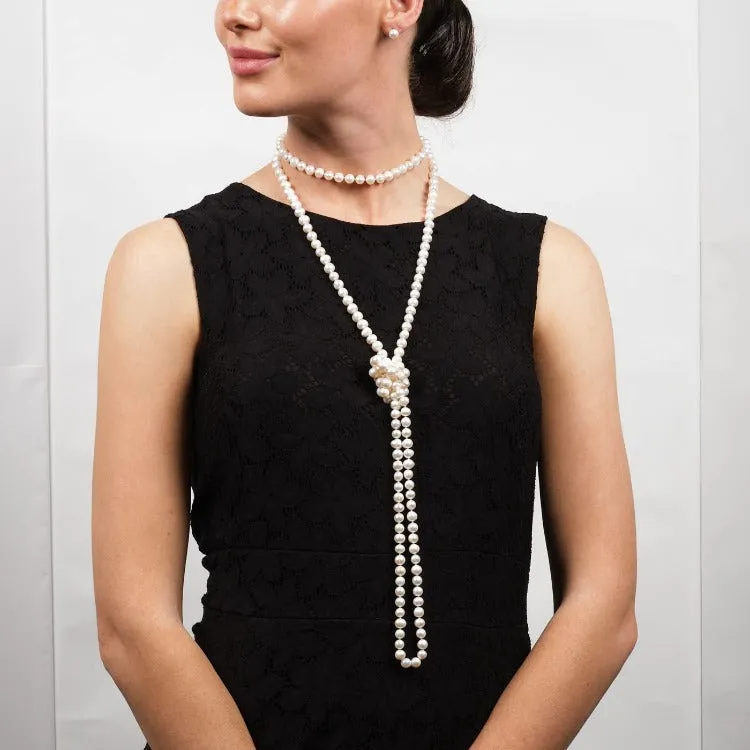 Women's 8-9mm Freshwater Pearl Necklace 160cm/64In long